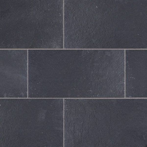 Сланець плітка Black розмір 60 x 60 чорного коліру обрізана з 4-х сторін - купити натуральний камінь Київ