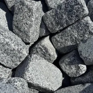 Гранітна Бруківка окатана Покостівка (буханець) 200-100-100 мм - купити натуральний камінь Київ