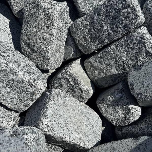 Гранітна Бруківка окатана Покостівка (буханець) 200-100-100 мм - купити натуральний камінь Київ