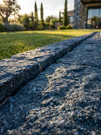 Гранітний Бордюр Лабрадорит у тесі (Катеринівка) — фото в інтер'єрі
